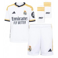 Real Madrid Eduardo Camavinga #12 Replica Home Minikit 2023-24 Short Sleeve (+ pants)